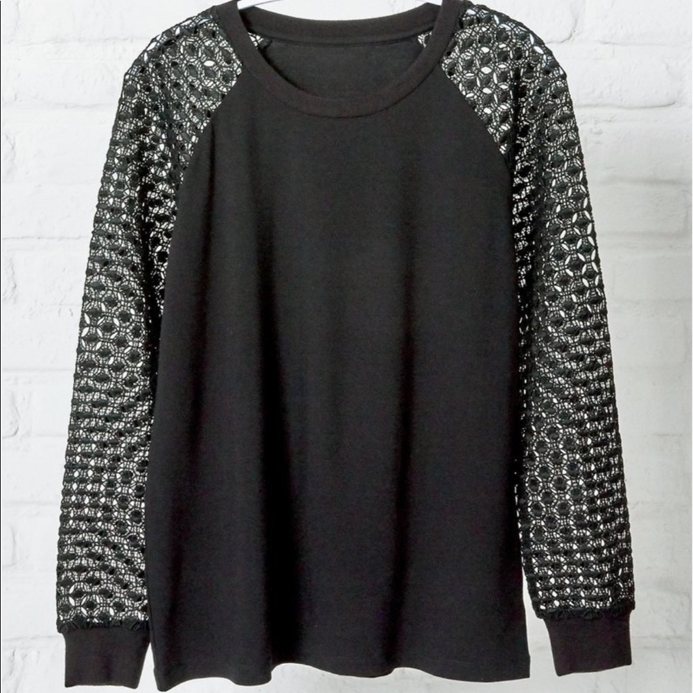 Stella & Dot Amie Lace Shirt